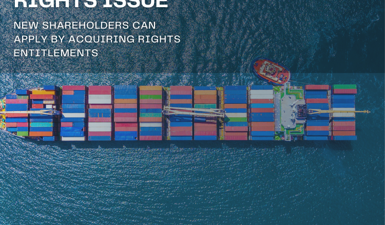 Seacoast Shipping Services’ Rights Issue: New shareholders can apply by acquiring Rights Entitlements