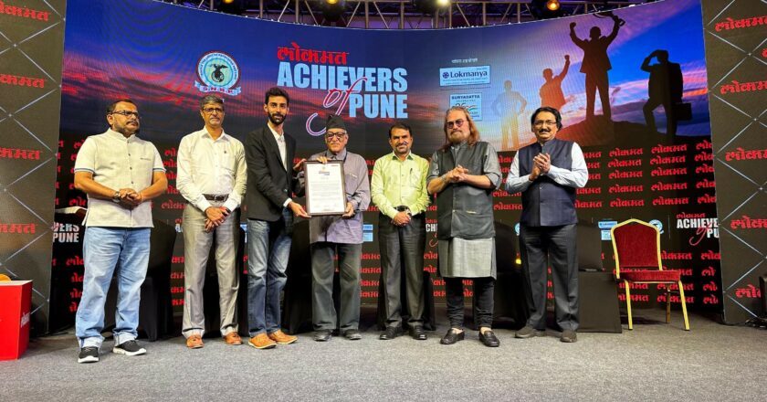 Mr Arnav Fadnavis, CEO of infinite-VARIABLE, Honored with Lokmat ‘Achievers Of Pune’ Award For Elevating Entertainment Domain.
