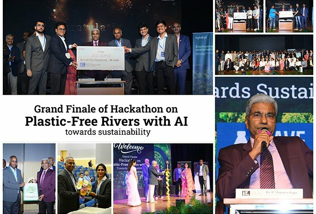 “Hackathon on Plastic-Free Rivers with AI” Grand Finale Concludes Successfully at REVA University
