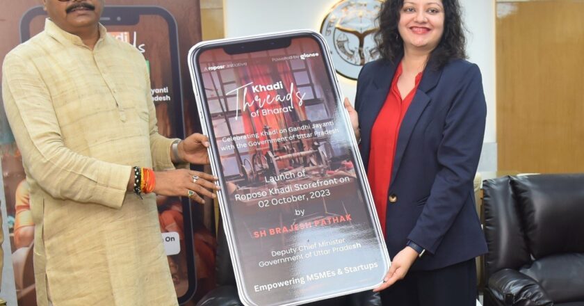 Roposo Khadi Storefront Launched by UP Deputy Chief Minister on Gandhi Jayanti to Promote Khadi Industry, Artisans and entrepreneurs.