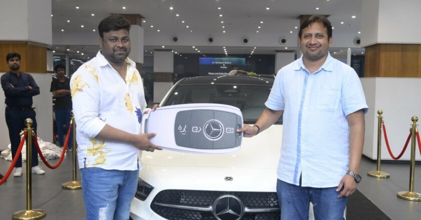 Blockbuster Producer SKN gifted a brand new Mercedes Benz car to Cult Blockbuster “Baby” director Sai Rajesh