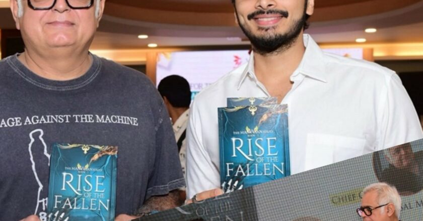 Hansal Mehta launches Abhishek Krishnan’s mytho-fantasy novel, ‘Rise of the Fallen: Book 1 of the Manwaan Series’, published by NuVoice Press
