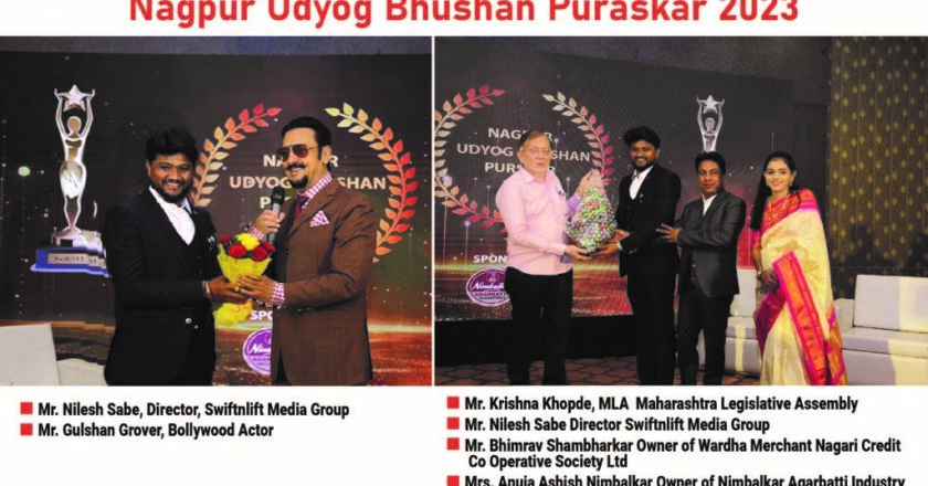Nagpur Udyog Bhushan Purskar 2023 presented by SwiftNLift Media Group
