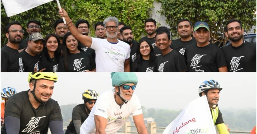 Milind Soman concludes “Lifelong Green Ride 3.0,” from Pune to Bengaluru urging to reduce carbon footprint by choosing transport mode wisely