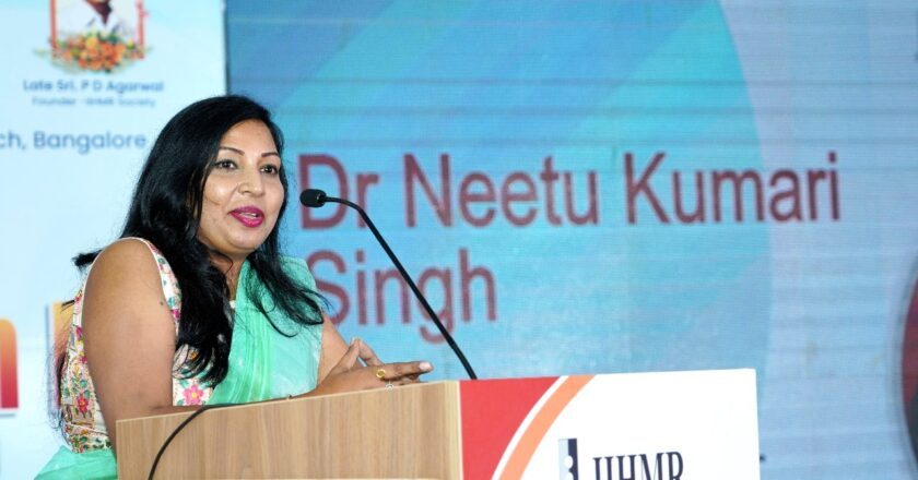 Dr. Neetu Kumari Singh Ignites Inspiration at IIHMR Bangalore’s Alumni Meet 2023