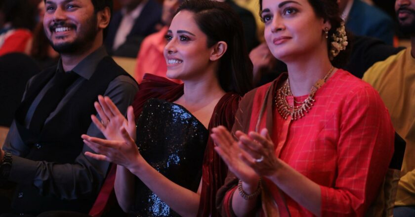 “Nushrratt, Dia, and Aditi Grace Dadasaheb Phalke Awards Press Meet 2024”