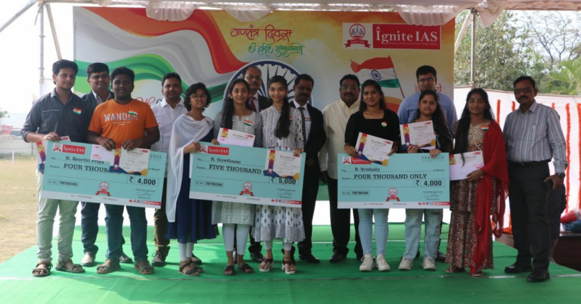 Ignite IAS Academy Celebrates Republic Day with Scholarships for Meritorious Students 
