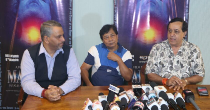  Press Conference held In Mumbai Of Film “MAHAYOGI Highway 1 to Oneness,” A Film By Rajan Luthra All India Distributor Rakesh Sabharwal of Prince movies.