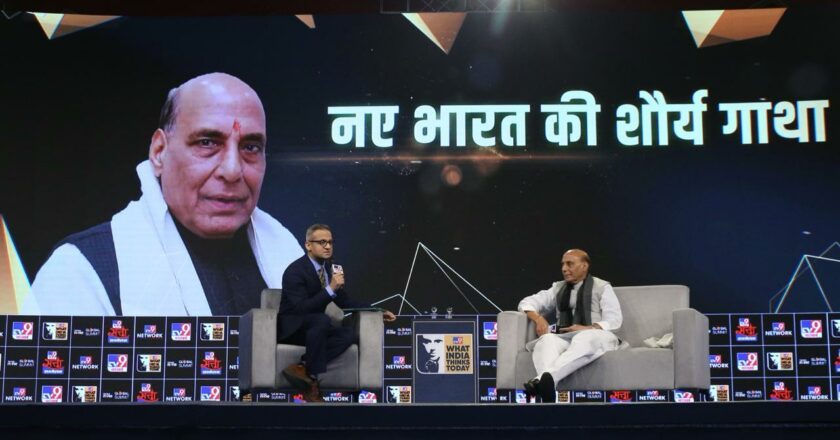 “Our armed forces are prepared to defend our borders against any threat: Rajnath Singh at TV9 Bharatvarsh Satta Sammelan