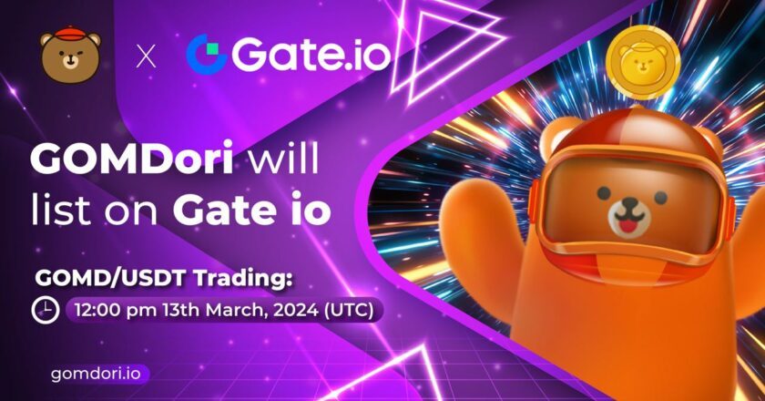  GOMDori Token Set to Make Waves with Listing on Gate.io, Transforming Southeast Asian Web3 Commerce.