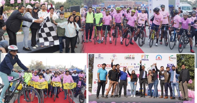 Painted the paths of Capitol in Pink! Fit India Pink Cyclothon-2024