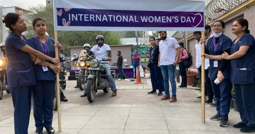 Madhukar Rainbow Children’s Hospital Organized a Bike Rally on the Occasion of International Women’s Day 2024