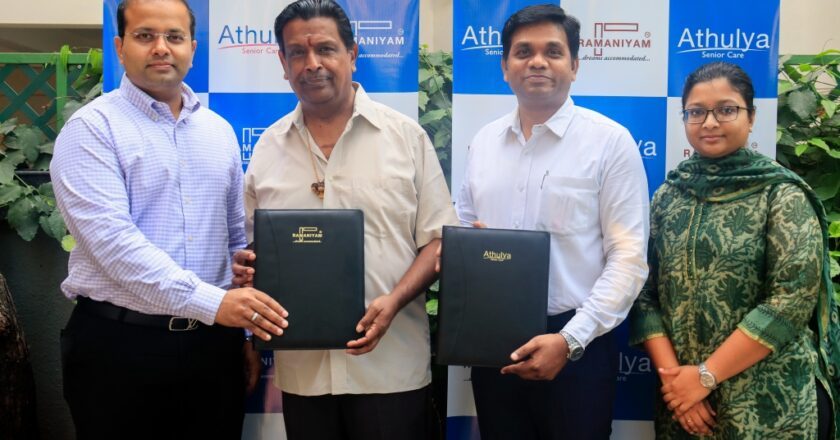Athulya Senior Care collaborates with Ramaniyam Real Estates to create 1000 beds Senior Care Infrastructure in Chennai