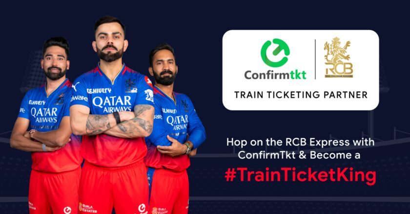 Confirmtkt Becomes the Official ‘Train Ticketing Partner’ of Royal Challengers Bengaluru (RCB) for T20 Season 2024