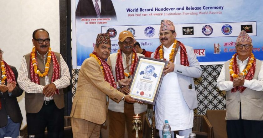 Dr. DR Upadhyay reached 153 world records