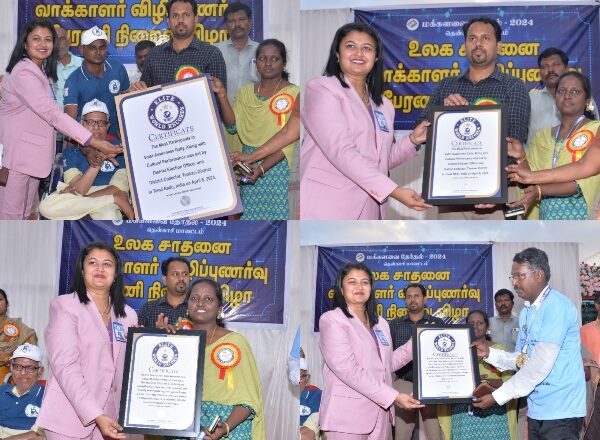 Elite World Record-Breaking Voter Awareness Rally with Cultural Extravaganza Held in Tenkasi District
