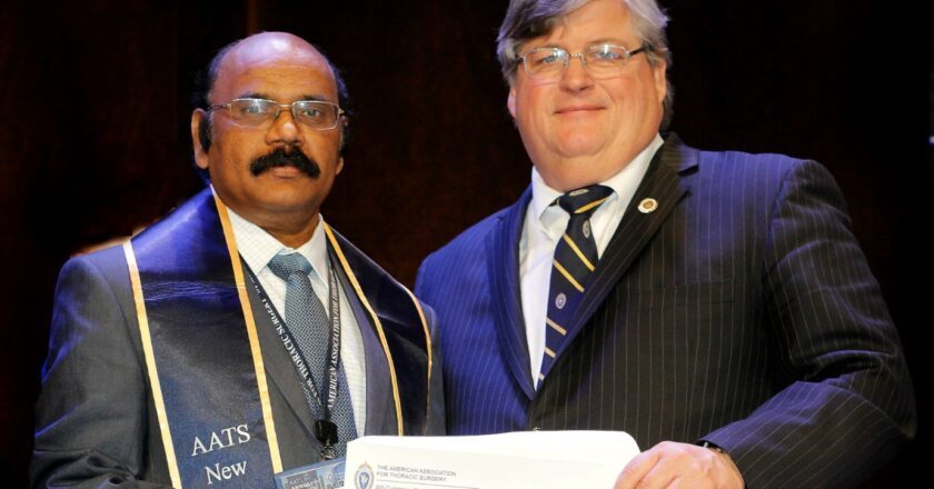 Renowned Surgeon Dr. Lokeswara Rao Sajja Honored with AATS Recognition for Cardiothoracic Surgery Mastery