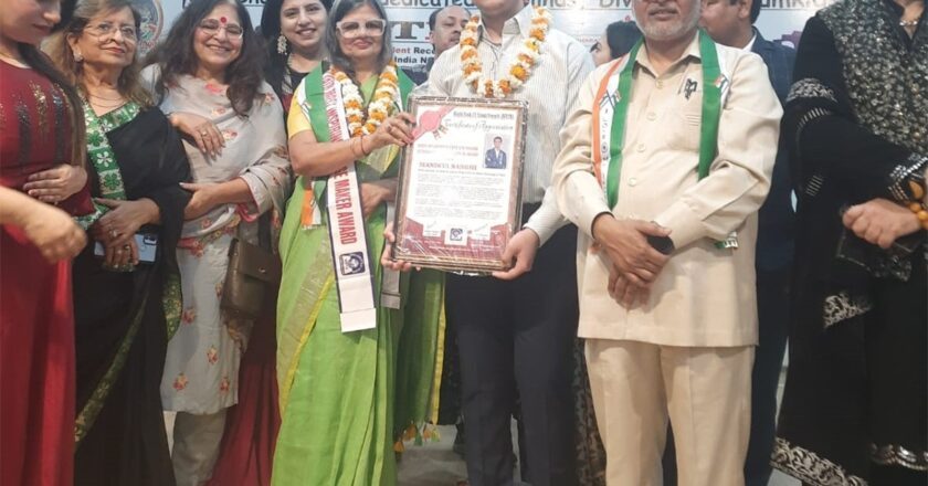 Manikya Sanghi Awarded Wordsmith Extraordinaire – International Excellence Award.