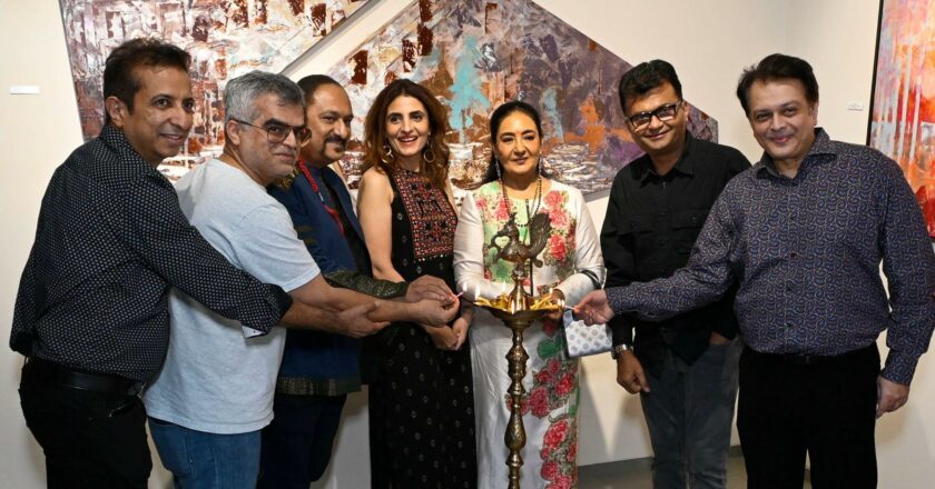 Leslee Lewis, Jaspinder Narula and Atul Khatri dive into an immersive journey with artist Anita Goel at FloorOne, Juhu.