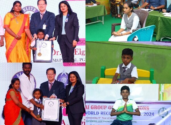 Aranthangi’s Elshaddai School Students Achieve Record-breaking Feats and Set Elite World Records