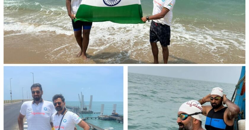 Lifelong Online backed historical Ram Setu Swim Expedition 2024 successfully concluded, bridging lands and hearts across the Palk Strait
