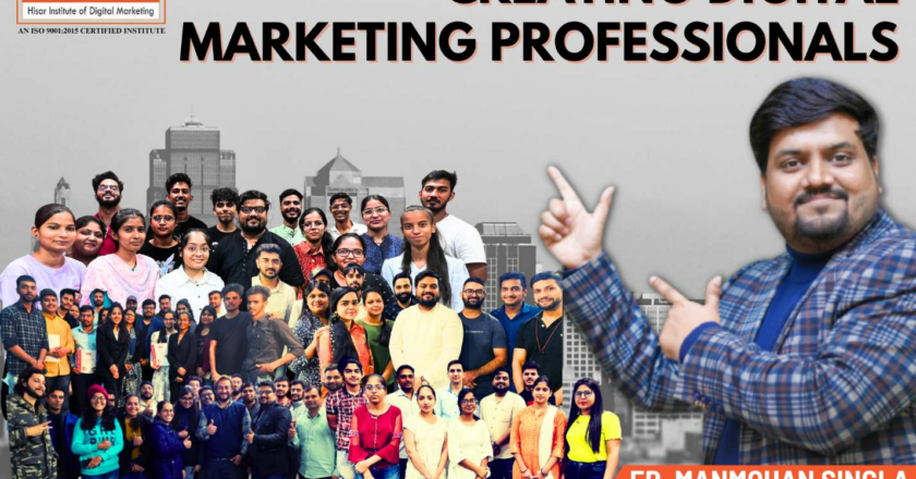 Give wings to your career with the Hisar Institute of Digital Marketing’s Advanced Digital Marketing course said Er. Manmohan Singla- Director HiDM