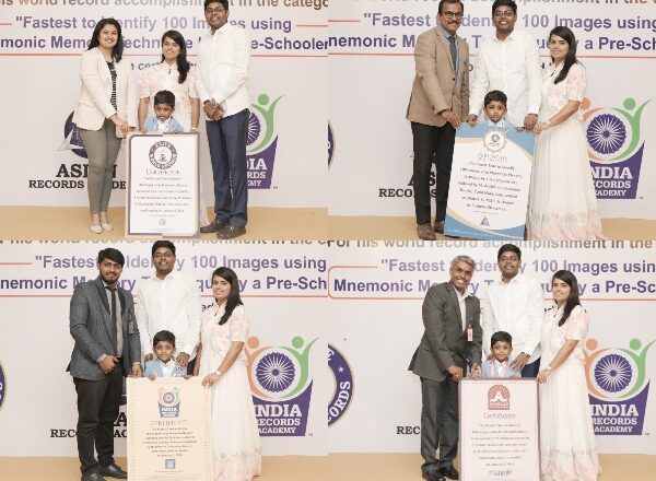 M.Advhik from Coimbatore Sets Record for Rapid Image Recognition Using Mnemonic Memory Technique