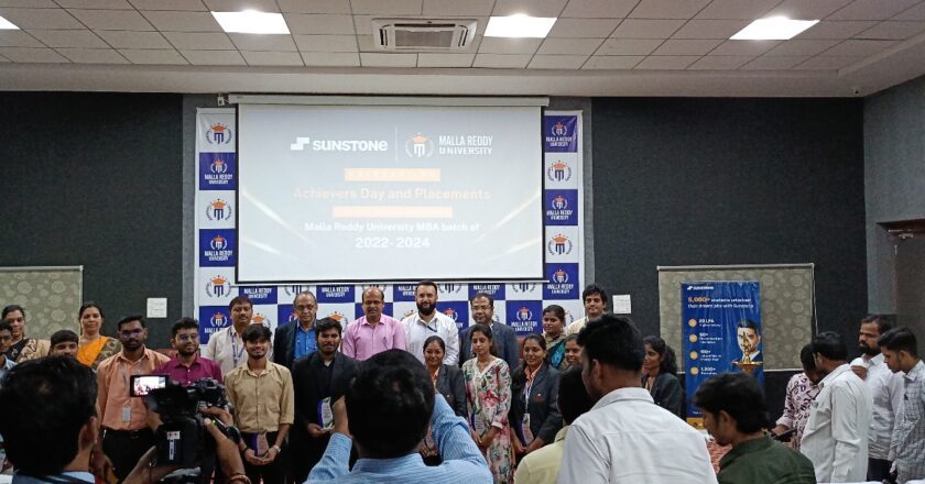 Malla Reddy University, powered by Sunstone, honours MBA Super Achievers, Class of 2024