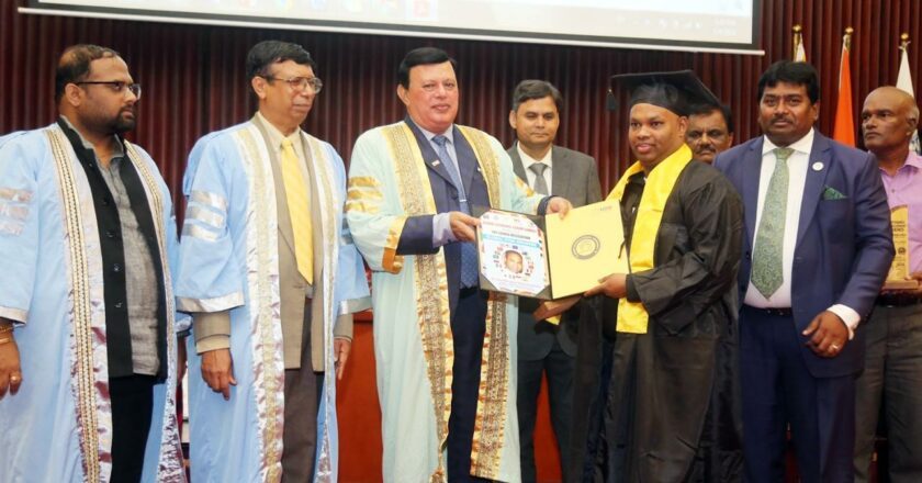 Dr Shantharupan Subramaniam, Director – Honeymoon Events Ltd London Received Prestigious Honorary Doctorate at Colombo