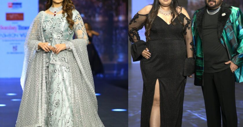 Charmi Jhaveri Walked the Ramp as  Showstopper for Florian Foundation by Archunaa Jaiin and Mumbai Halchal by Dilshad Khan at Bombay Times Fashion Week 2024