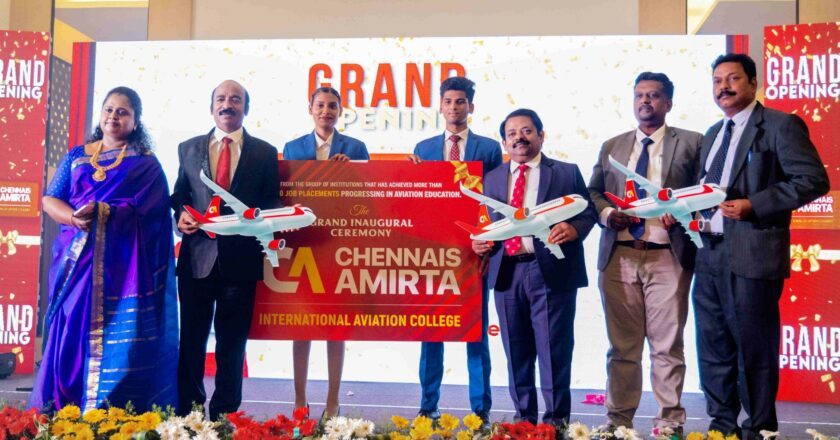 Chennais Amirta Takes Flight in Aviation Education by Rolling Out International Aviation College inaugurated by Mr. R. Boominathan & Scientist Dr.E.K.T.Sivakumar