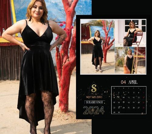 Surabhi Singh Being the face plus size calendar by Shapely By Somwya