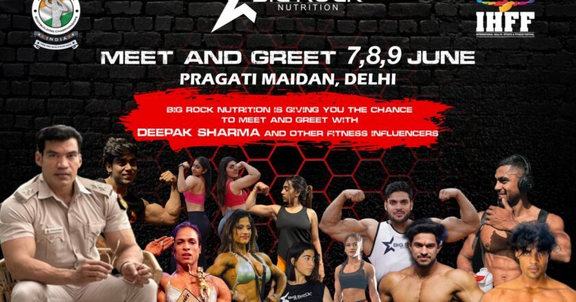 Big Rock Nutrition is Giving You The Chance To Meet and Greet With Deepak Sharma and Other Fitness influencers.