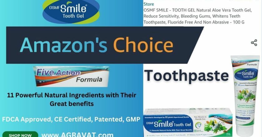 OSMF Smile Tooth Gel Natural Toothpaste Gets the “Amazon’s Choice” Badge For Promoting A Healthy Smile