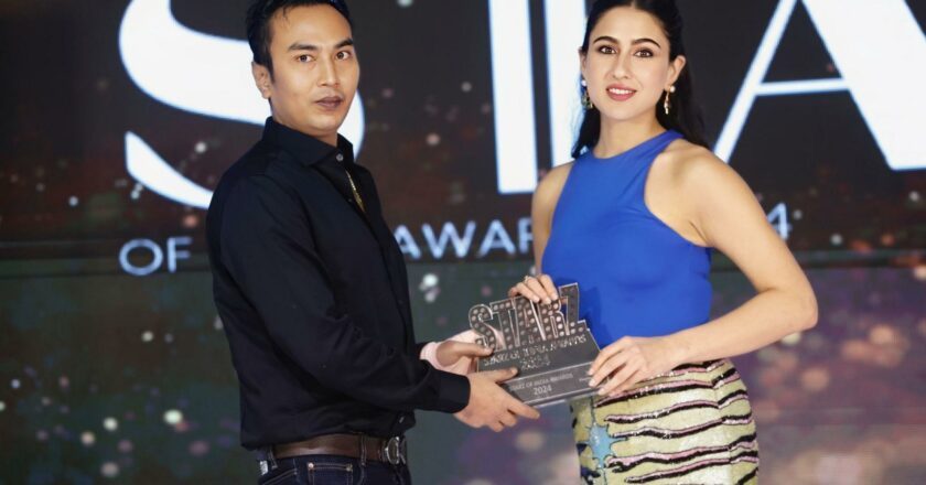 Rising Star Sushim (Rahul) Gaikwad Honored with Young Investor and Producer Award in Bollywood by Actress Sara Ali Khan