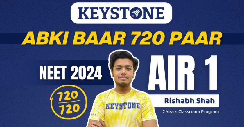 Keystone Student Rishabh Shah Achieves Historic Perfect Score in NEET 2024