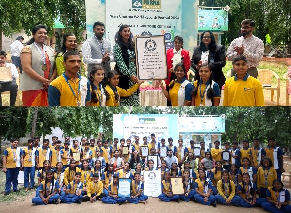 “Purna Chetana Public School Sets Elite World Record with Innovative Smart Village Concept in Robotic Marathon”