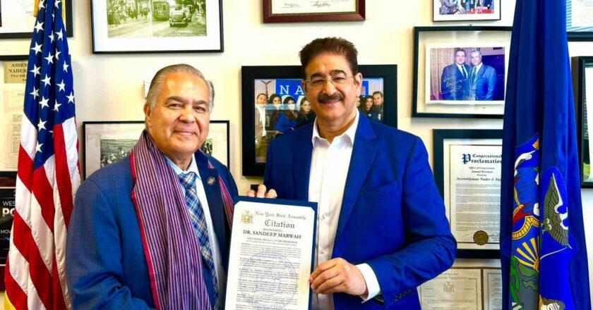 Dr. Sandeep Marwah Honored by New York State Assembly for Cultural Contributions