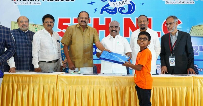 2,500 students participated in  5th National Abacas based Maths Olympiad 2024 contest