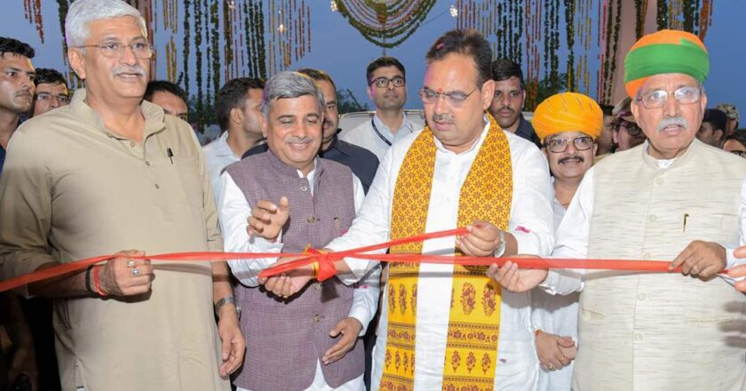 Narsi Kularia hands over the Primary Healthcare Centre to Rajasthan government in Nokha