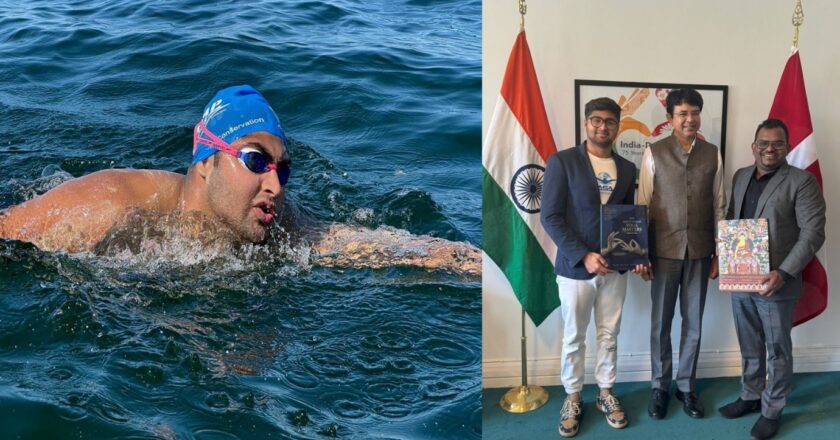 Aryan Surjeet Dadiala Conquers Chilling Waters to Become First Asian Swimmer to Cross from Denmark to Sweden