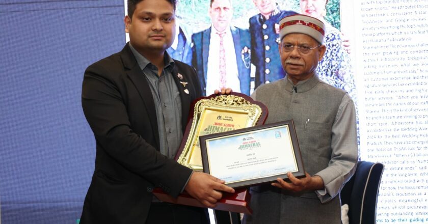 Director of Whitestone Resorts, Honored with Himachal High Flyer Business Award