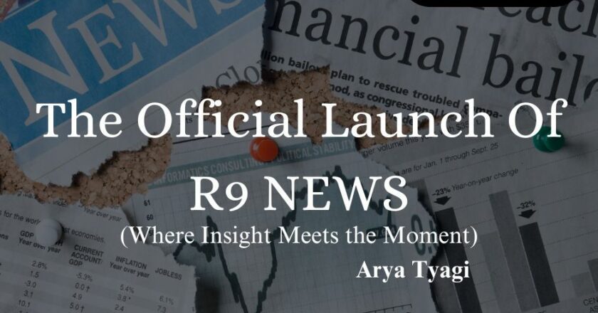 The Official Launch of R9 NEWS by Arya Tyagi, Founder of Webhack Solutions
