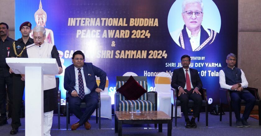 Hon’ble Governor of Telangana Graces International Buddha Peace Award and Gaurav Shri Samman: Celebrating Excellence and Service in Hyderabad