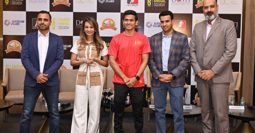Saurav Ghosal Inaugurates Squash Academy at Dosti West County – Balkum, Thane (W)