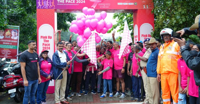 “Gleneagles BGS Hospital’s ‘Pink Wave’ Marks 9 Years: Over 1,000 Join ‘Pink Up the Pace 2024’ for Breast Cancer Awareness Despite Heavy Rain”