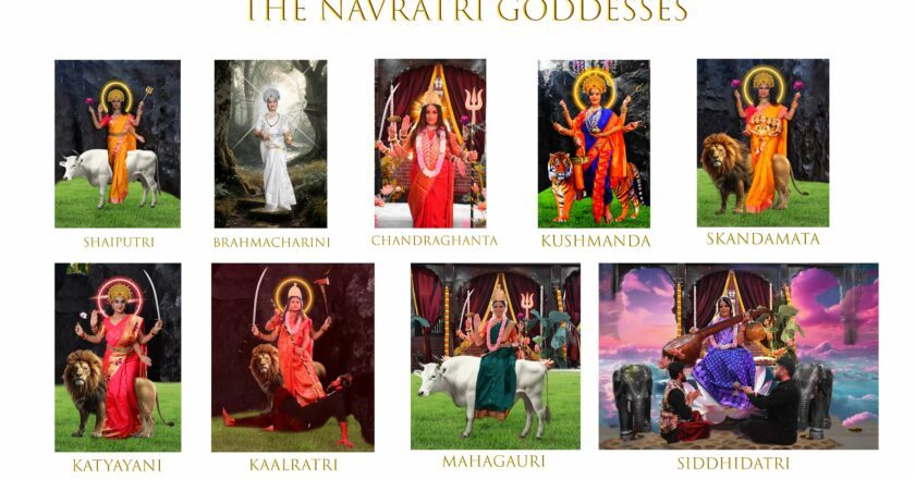 Divine Femininity Reimagined: A Global Artistic Tribute to the Navratri Goddesses by Highlights Photo India and Retro Glam Production