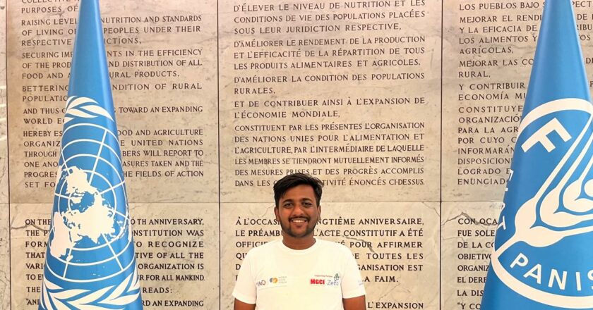 Indian Student Representative Aman Agrawal Shines at World Food Forum.