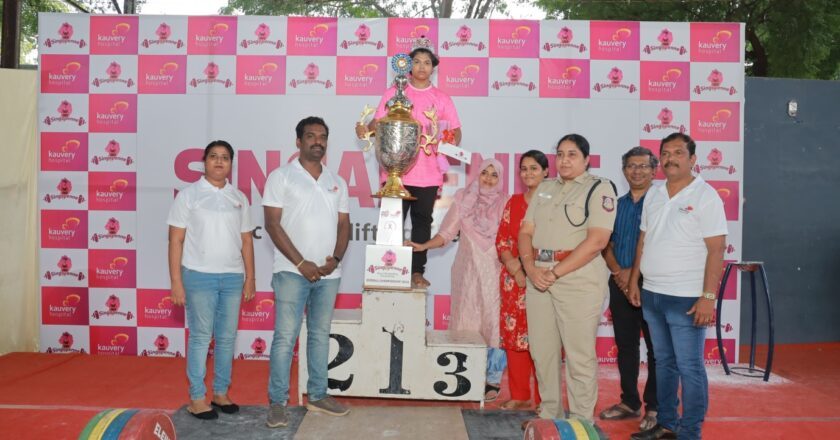Kauvery Hospital, Tirunelveli Hosts “Singapenne Classic Weightlifting Championship” for Women on Breast Cancer Awareness