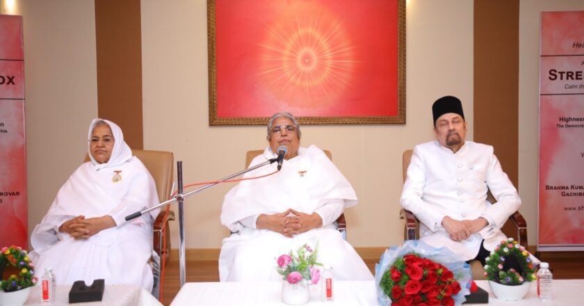 Highness Raunaq Yar Khan, 9th Nizam of the Asaf Jahis, Hosts “An Evening on Stress Detox” at Brahmakumaris Shanti Sarovar